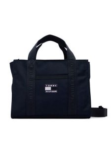 Tommy Hilfiger Torebka KA0KA00052 Granatowy. Niebieskie torebki klasyczne TOMMY HILFIGER, bez wzorów, z materiału, bez dodatków. Za 249,99 zł.