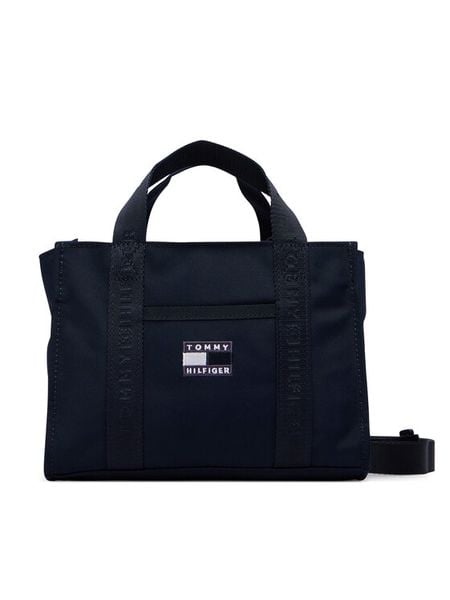 Tommy Hilfiger Torebka KA0KA00052 Granatowy. Niebieskie torebki klasyczne TOMMY HILFIGER, bez wzorów, z materiału, bez dodatków. Za 249,99 zł.