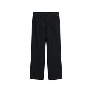 Spodnie damskie Superdry. Czarne spodnie dresowe Superdry, bez wzorów. Za 407,00 zł.