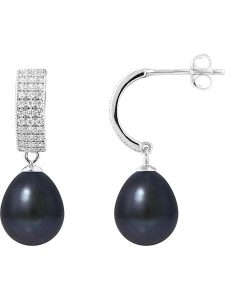 Pearl Addict Srebrne kolczyki-wkrętki z perłami rozmiar: onesize. Niebieskie kolczyki Pearl Addict, z cyrkonią, srebrne. Za 250,35 zł.