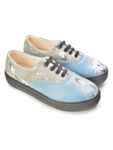 Goby Ssneakersy w kolorze beżowo-błękitnym rozmiar: 37. Brązowe trampki Goby, bez wzorów, bez zapięcia. Za 260,99 zł.