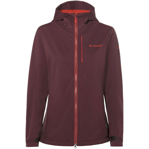 Kurtka softshell damska Vaude All Year Elope Softshell Jacket II. Czerwone kurtki Vaude, bez wzorów, z softshellu, bez kaptura. Za 551,19 zł.