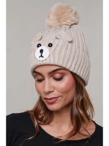 Soft Cashmere Czapka w kolorze beżowym rozmiar: onesize. Brązowe czapki Soft Cashmere, bez wzorów, z kaszmiru. Za 86,99 zł.