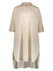 Herrlicher Sukienka "Claudine" w kolorze beżowym rozmiar: M. Brązowe sukienki Herrlicher, m, bez wzorów, z bawełny, bez kołnierzyka, bez ramiączek, midi. Za 100,99 zł.