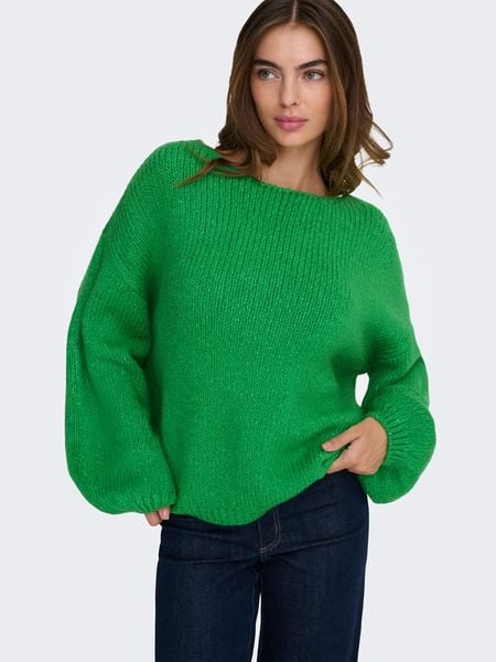 JDY Sweter w kolorze zielonym rozmiar: XL. Zielone swetry oversize JDY, xl, bez wzorów, bez ramiączek. Za 136,45 zł.