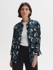 OPUS Koszula w kolorze czarnym rozmiar: 36. Czarne koszule Opus, bez wzorów, z bawełny, bez kołnierzyka, bez ramiączek. Za 121,99 zł.