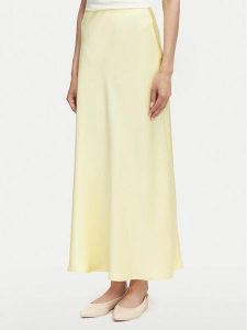 Vero Moda Spódnica maxi Livia 10350079 Żółty jasny Regular Fit. Żółte spódnice Vero Moda, m, bez wzorów, z syntetyku, maxi. Za 159,99 zł.