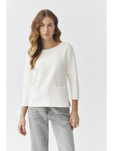 TATUUM Sweter "Adelle" w kolorze kremowym rozmiar: M. Brązowe swetry oversize Tatuum, m, bez wzorów, bez ramiączek. Za 143,90 zł.