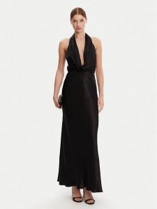 Bardot Sukienka wieczorowa 59814DB Czarny Regular Fit. Czarne kombinezony Bardot, bez wzorów, z wiskozy, wizytowe, bez kołnierzyka, bez ramiączek. Za 379,99 zł.