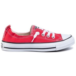Trampki Converse. Czerwone trampki Converse, bez wzorów, bez zapięcia. Za 159,99 zł.