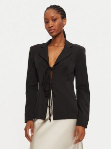 Haveone Marynarka JVS-M062 Czarny Slim Fit. Czarne marynarki i żakiety Haveone, m, bez wzorów, z syntetyku. Za 369,99 zł.