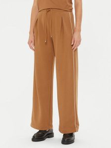 Max Mara Leisure Spodnie dresowe Curve 2426786068 Brązowy Regular Fit. Brązowe spodnie dresowe Max Mara Leisure, xl, bez wzorów, z dresówki. Za 479,99 zł.