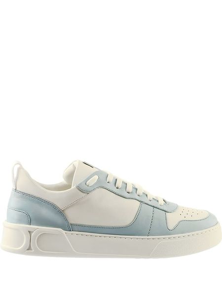Högl Skórzane sneakersy w kolorze biało-błękitnym rozmiar: 37. Białe trampki HÖGL, bez wzorów, bez zapięcia. Za 400,89 zł.