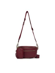 Steve Madden Torebka Bclarke2 SM13001831 Bordowy. Czerwone listonoszki Steve Madden, bez wzorów, ze skóry, bez dodatków. Za 319,99 zł.