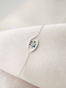 Lodie Silver Srebrna bransoletka z elementem ozdobnym rozmiar: onesize. Szare bransoletki Lodie Silver, srebrne. Za 39,99 zł.