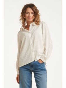 Smashed Lemon Koszula w kolorze kremowym rozmiar: S. Brązowe koszule Smashed Lemon, s, z aplikacjami, bez kołnierzyka, bez ramiączek. Za 104,99 zł.