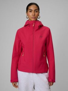 4F Kurtka przejściowa membrana 5000 damska - różowa S. Czerwone kurtki 4f, na jesień, l, bez wzorów, bez kaptura. Za 299,99 zł.