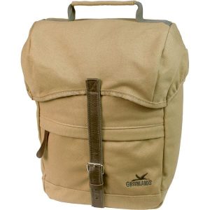 Pojedyncza Torba Rowerowa Canvas Travel 20 Litrów 30 X 37 X 17 Cm - Camel. Brązowe torby podróżne i sportowe GREENLANDS, bez wzorów, z materiału, duże. Za 250,25 zł.