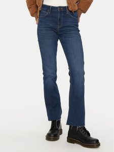 Lee Jeansy Breese 112355281 Niebieski Skinny Fit. Niebieskie jeansy Lee, bez wzorów, z bawełny. Za 219,99 zł.