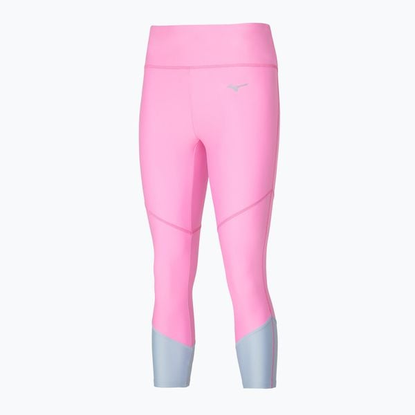 Legginsy damskie Mizuno Impulse Core 3/4. Czerwone legginsy Mizuno, bez wzorów. Za 99,99 zł.