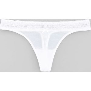 Stringi - Kremowy. Stringi marki Reserved. Za 24,99 zł.