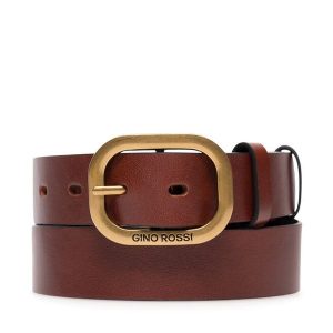 Pasek Damski GINO ROSSI. Brązowe paski Gino Rossi, bez wzorów. Za 99,99 zł.
