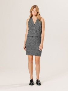 Rodier Kamizelka w kolorze szarym rozmiar: L. Szare kamizelki Rodier, l, bez wzorów, z kaszmiru, bez kołnierzyka, bez ramiączek, bez kaptura. Za 326,99 zł.