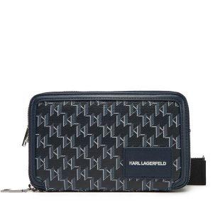 Torebka KARL LAGERFELD. Niebieskie listonoszki KARL LAGERFELD, bez wzorów, bez dodatków. Za 519,99 zł.