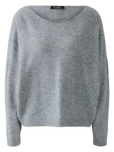 Miss Lagotte Sweter w kolorze szarym rozmiar: 40. Szare swetry oversize Miss Lagotte, bez wzorów, bez ramiączek. Za 126,99 zł.