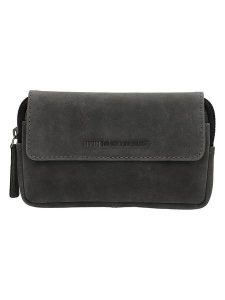 HIDE & STITCHES Skórzana saszetka w kolorze czarnym - 17 x 11,5 x 2 cm rozmiar: onesize. Czarne nerki i saszetki HIDE & STITCHES, bez wzorów, z materiału. Za 78,99 zł.