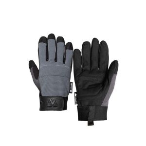 Rękawiczki wspinaczkowe Via Ferrata. Czarne rękawiczki VOLVEN, bez wzorów. Za 99,99 zł.