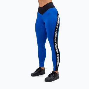 Legginsy NEBBIA Iconic. Niebieskie legginsy NEBBIA, bez wzorów. Za 129,99 zł.