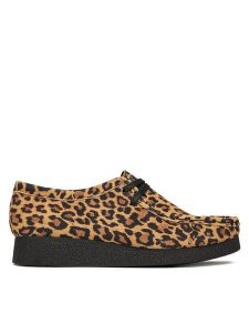 Clarks Półbuty WallabeeEVOSh 26184612 Brązowy. Brązowe półbuty Clarks, bez wzorów, ze skóry, bez obcasa, na płaskiej podeszwie, bez zapięcia. Za 419,99 zł.