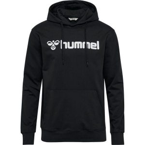 Bluza z kapturem Hummel Go 2.0 Logo. Czarne bluzy Hummel, bez wzorów, z materiału, z kapturem. W wyprzedaży za 192,50 zł.
