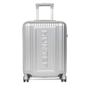 Walizka kabinowa Hunter. Szare walizki Hunter, bez wzorów. Za 299,99 zł.