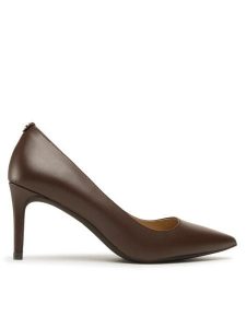 MICHAEL Michael Kors Szpilki Alina Flex Pump 40F2HNMP2L Brązowy. Brązowe szpilki MICHAEL Michael Kors, bez wzorów, ze skóry, bez obcasa. Za 579,99 zł.