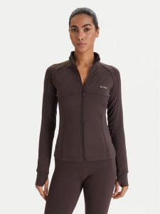 Guess Bluza V6RP15 KD952 Brązowy Slim Fit. Brązowe bluzy Guess, s, z aplikacjami, z syntetyku, bez kaptura. Za 349,99 zł.