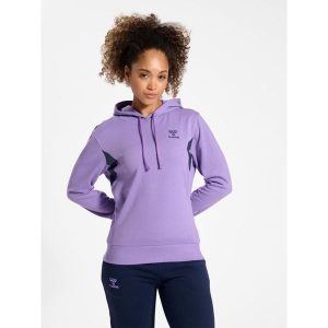 Sweatshirt bluza z kapturem dla kobiet Hummel HmlStaltic. Fioletowe bluzy Hummel, bez wzorów, z kapturem. Za 177,00 zł.