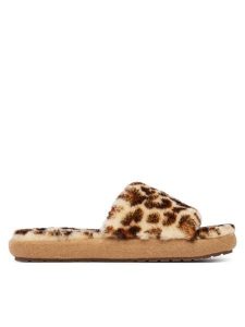 EMU Australia Kapcie Mckay Leopard W13203 Brązowy. Brązowe kapcie EMU Australia, bez wzorów, z wełny. Za 299,99 zł.