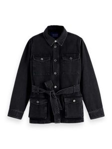 Scotch & Soda Kurtka dżinsowa w kolorze czarnym rozmiar: S. Czarne kurtki Scotch & Soda, s, bez wzorów, z bawełny, bez kaptura. Za 223,99 zł.