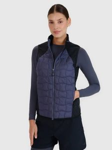 4F Kamizelka trekkingowa w kolorze antracytowym rozmiar: XL. Czarne kamizelki 4f, xl, bez wzorów, bez kołnierzyka, bez ramiączek, bez kaptura. Za 134,85 zł.