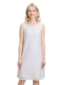 BETTY & CO Sukienka w kolorze białym rozmiar: 42. Białe sukienki Betty & Co, na co dzień, bez wzorów, z koronki, bez kołnierzyka, bez ramiączek, midi, proste. Za 129,95 zł.