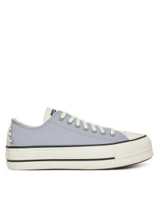 Converse Trampki Chuck Taylor All Star Lift Platform Crafted Laces A12553C Fioletowy. Fioletowe trampki Converse, bez wzorów, z materiału, bez zapięcia. Za 269,99 zł.