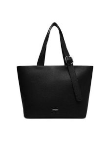 Lasocki Torebka C-LSK-L-012-08 Czarny. Czarne shopper bag Lasocki, bez wzorów, z materiału, bez dodatków. Za 199,99 zł.