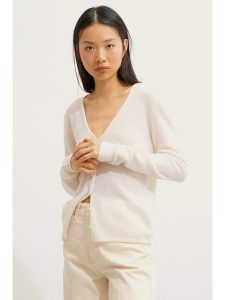 AUTHENTIC CASHMERE Kaszmirowy kardigan "Chalais" w kolorze kremowym rozmiar: XXL. Brązowe kardigany AUTHENTIC CASHMERE, z kaszmiru. Za 362,85 zł.