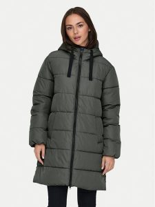 ONLY Płaszcz zimowy Clair 15323232 Szary Regular Fit. Szare płaszcze ONLY, na zimę, s, bez wzorów, z syntetyku, bez kaptura. Za 279,99 zł.