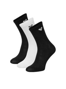 Roxy Skarpety długie CEO_AS_ROXY_15_Z_AW25 (3-PACK) Czarny. Czarne skarpetki Roxy, bez wzorów, z materiału. Za 29,99 zł.