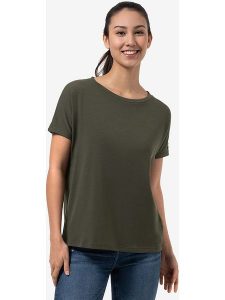 Super.natural Koszulka "Cosy" w kolorze khaki rozmiar: S. Brązowe bluzki super.natural, s, bez wzorów, z wełny, bez kołnierzyka, bez ramiączek. Za 130,99 zł.