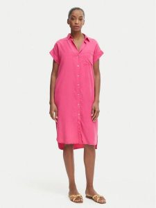 Iconique Sukienka koszulowa Quinn IC26-060 Różowy ciemny Relaxed Fit. Czerwone kombinezony Iconique, xl, bez wzorów, z lyocellu, bez kołnierzyka, bez ramiączek. Za 479,99 zł.