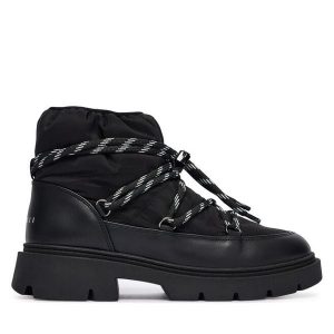 Śniegowce Inuikii. Czarne buty zimowe Inuikii, bez obcasa, bez zapięcia. Za 859,00 zł.